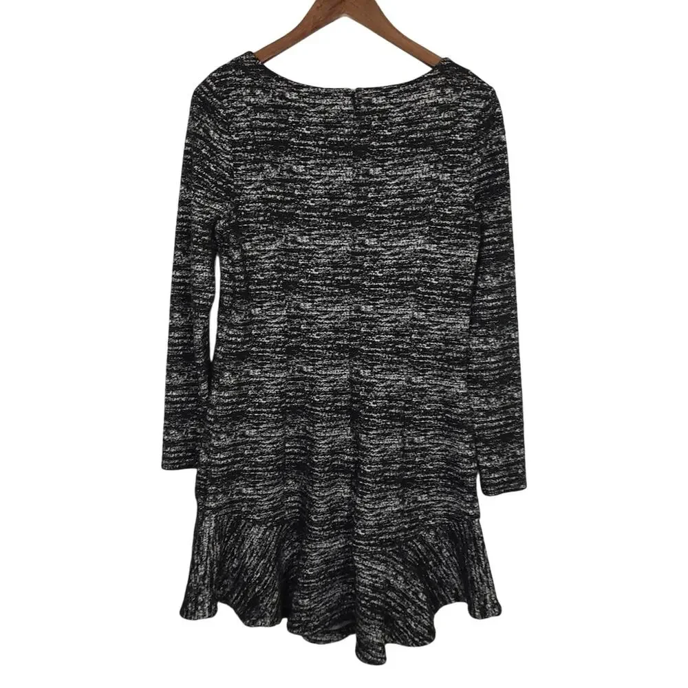 Banana Republic Black White Stretch Dress Women 12 Classic Corpcore Business - Picture 2 of 7